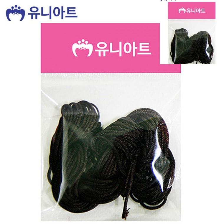 매듭실 진갈색 장식용끈 장식매듭실 매듭공예실