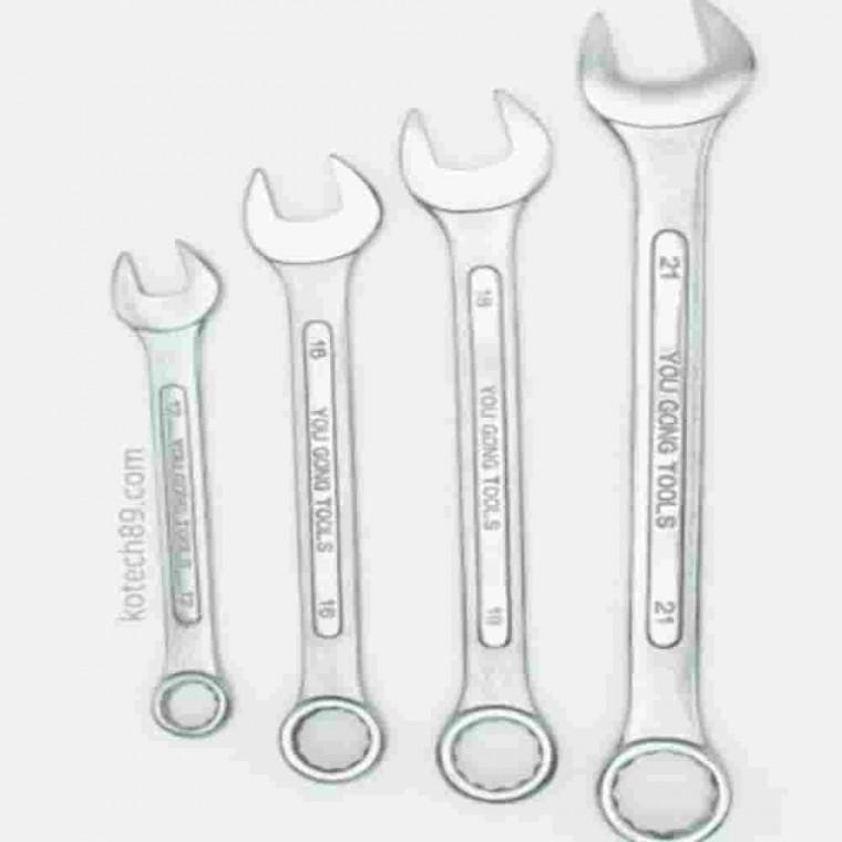 조합렌치 4P세트 기계조립 배관설치 배관작업 가구수리 세탁기설치