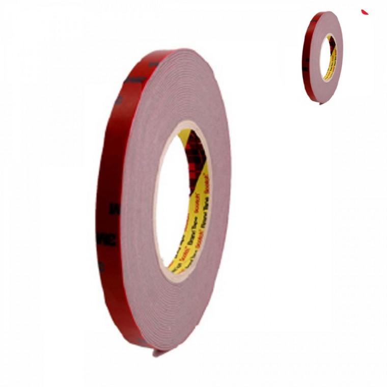 몰딩 양면테이프 회색 12mm x 11M 자동차양면테이프 차량용양면테이프 양면스티커