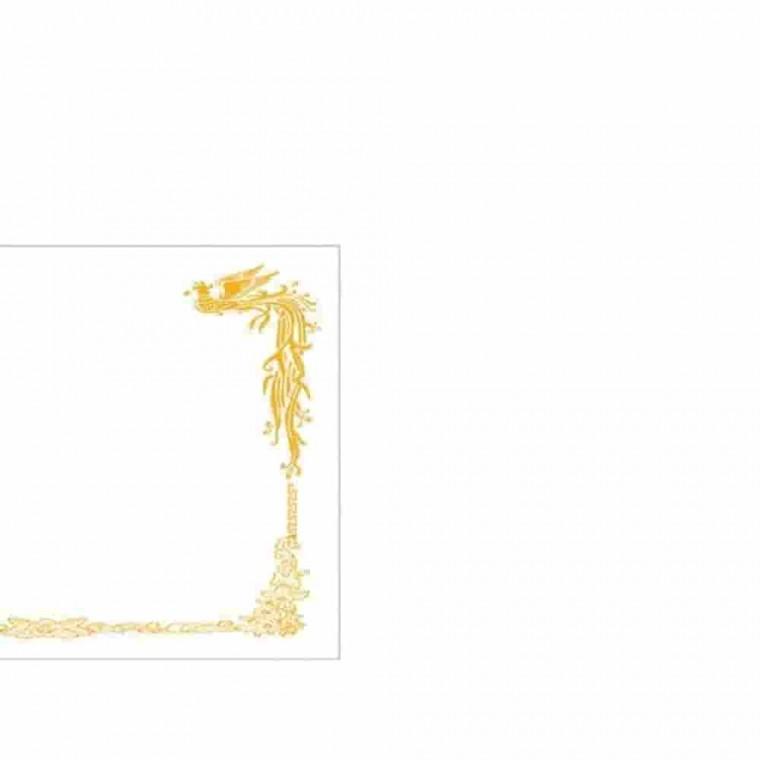 상장용지 A4 봉황가로 100매 자격증용지 금박상장용지 특수용지 상장속지