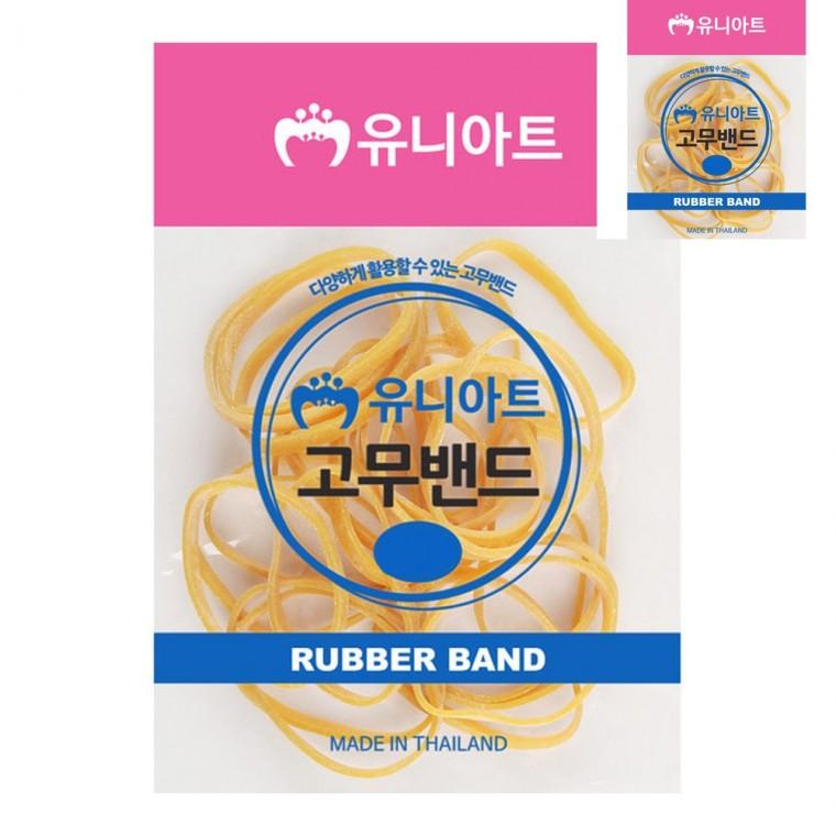 노랑 고무줄 7cmx5mm 칼라고무줄 머리끈고무줄 애기고무줄