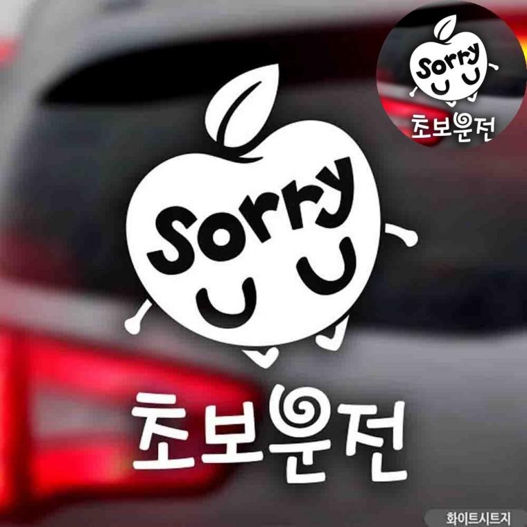 자동차스티커 글자스티커 차량용초보운전스티커 초보운전스티커