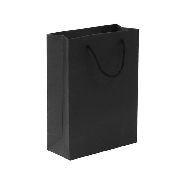무지 세로형 쇼핑백 13x19cm 10p 세트 블랙 세로형쇼핑백소 부직포쇼핑백 비닐쇼핑백