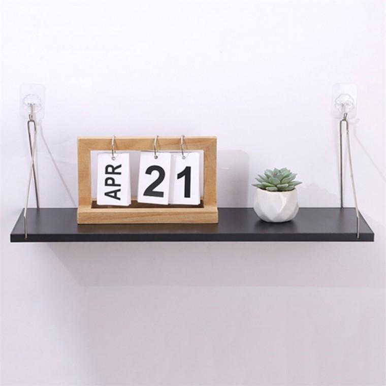 무타공 심플 벽선반 60x15cm 블랙 인테리어 선반인테리어 60x15선반 선반프레임