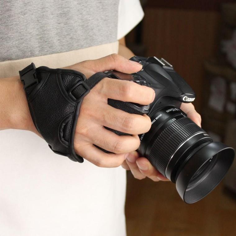 카메라 손 고정 줄 핸드 스트랩 가죽 그립 소니 알파 호환 DSLR