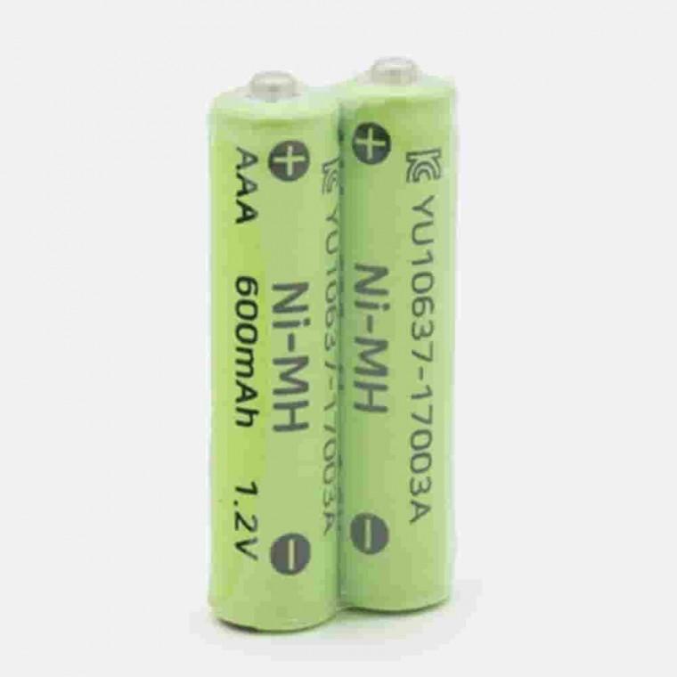 수소 충전지 Ni-MH AAA 600mAh 2알 건전지 충전용배터리 충전용건전지 고성능배터리 니켈수소배터리 예비배