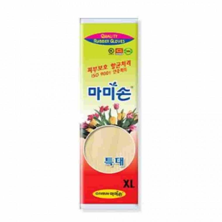 특대 아이보리 미색 고무장갑 요리장갑 청소장갑 주방용장갑 라텍스장갑 식품용장갑