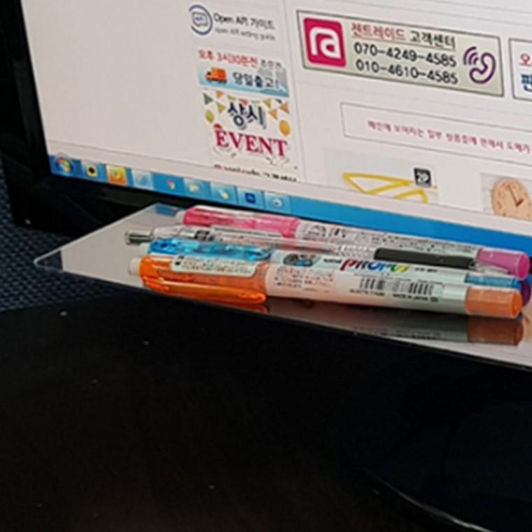 부착식 모니터 선반 보드판 데스크소품