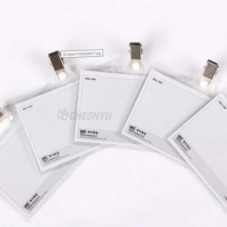 집게명찰 50개입 72mmx110mm 행사용명찰 이름표명찰 이름표집게