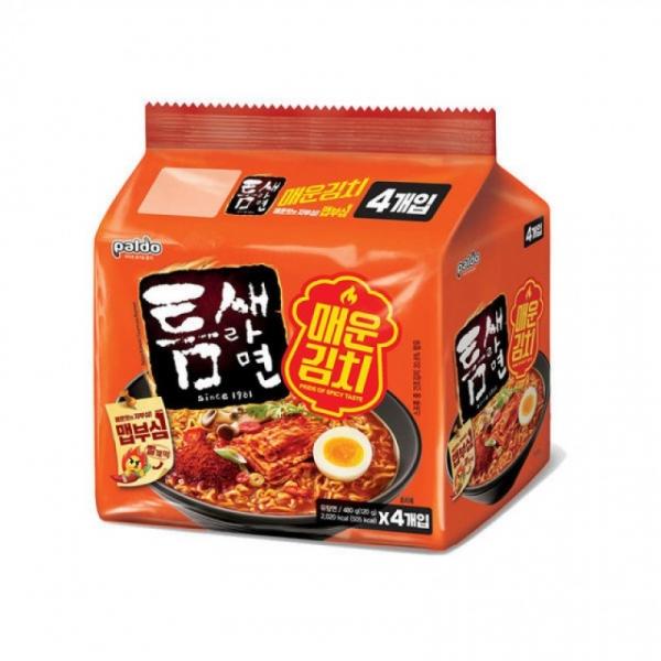 틈새라면 매운김치 120gX4