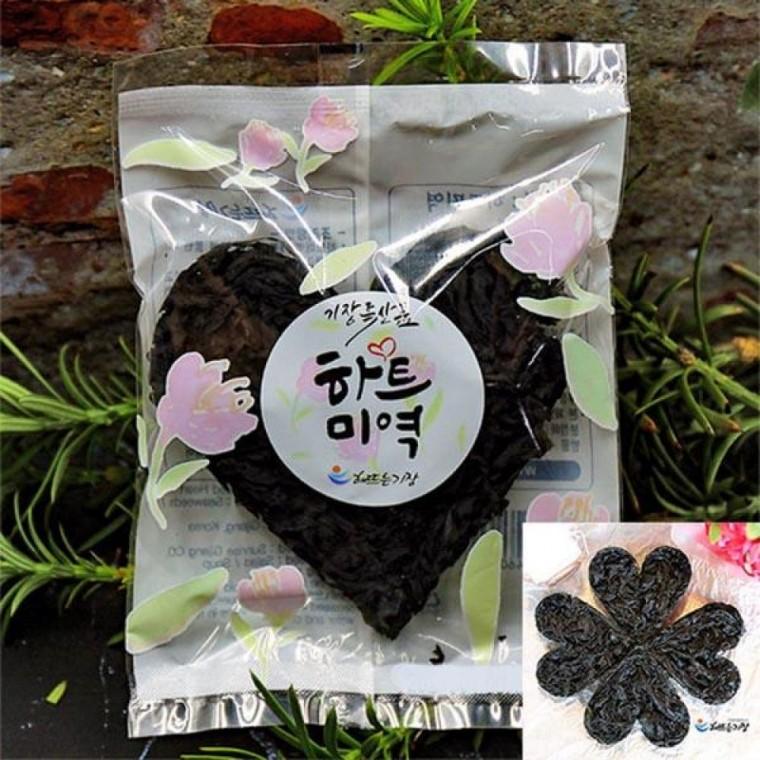 하트 미역 20g 10개입 생일 미역국 세트 건미역 소포장 간편 자른미역 선물용 답례품