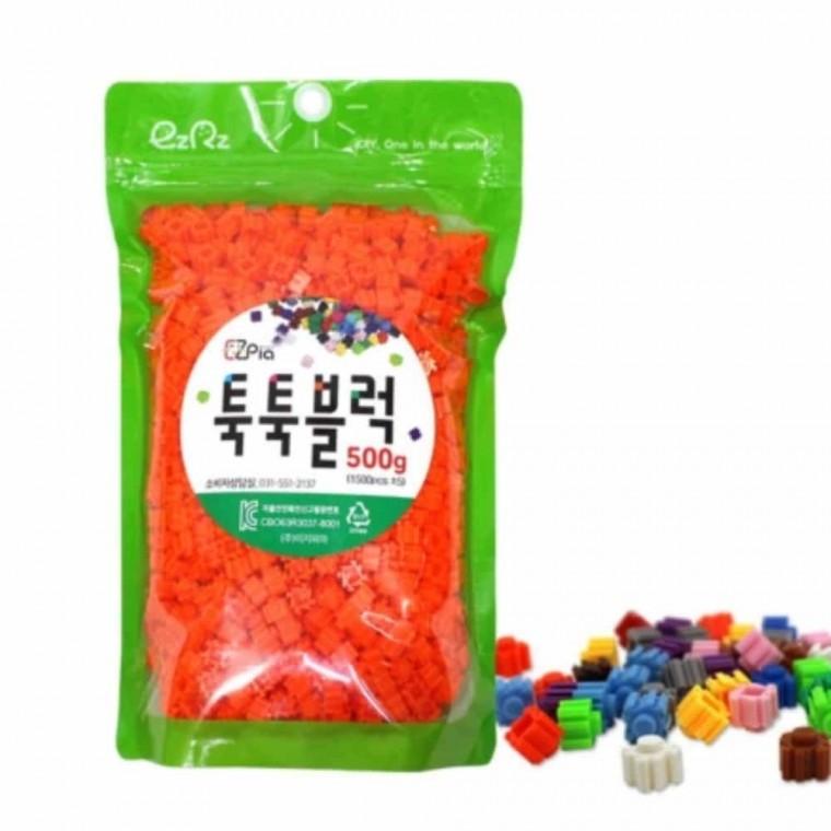 블록모양만들기 툭툭블록 리필 500g 18색 만들기블록 재료
