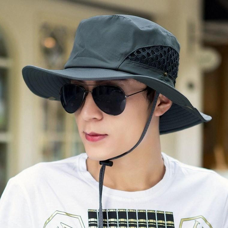 통기성 망사 벙거지모자 햇빛차단 카우보이 등산모자