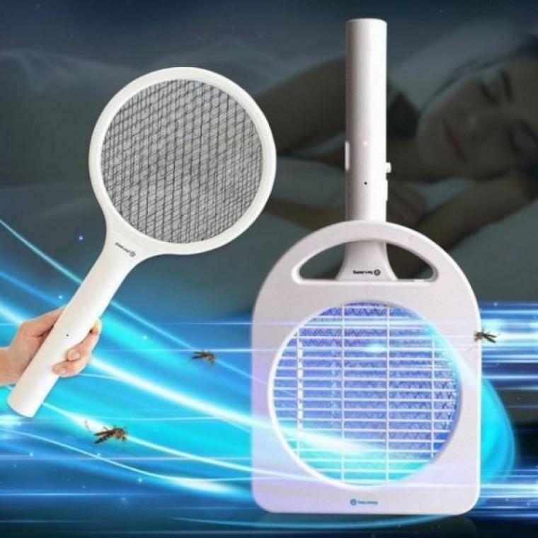 모기퇴치기 충전식 파리채 전기 유인 무선 LED UV