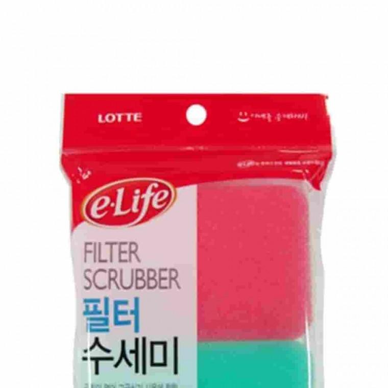 필터수세미 2p 거품잘나는수세미 욕실수세미 프라이팬수세미 스크럽수세미