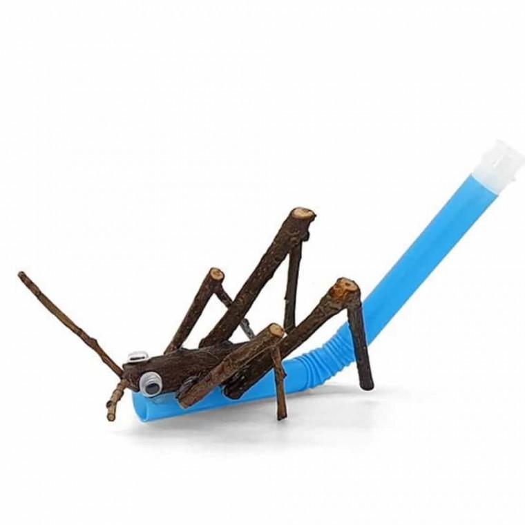 미술만들기수업 메뚜기 풀피리만들기