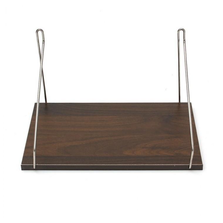 무타공 우드 벽선반 30x19.5cm 월넛 인테리어 선반인테리어 MDF선반 벽걸이선반