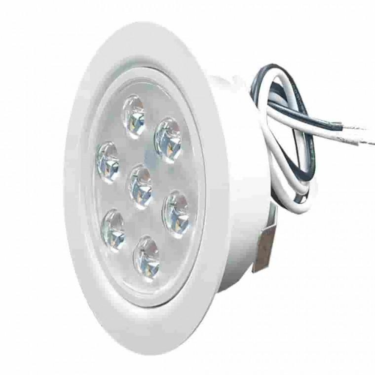 2W 주광색 7LED 가구매입등 지름7cm 조명인테리어 매립조명 LED간접등 매립등 가구조명