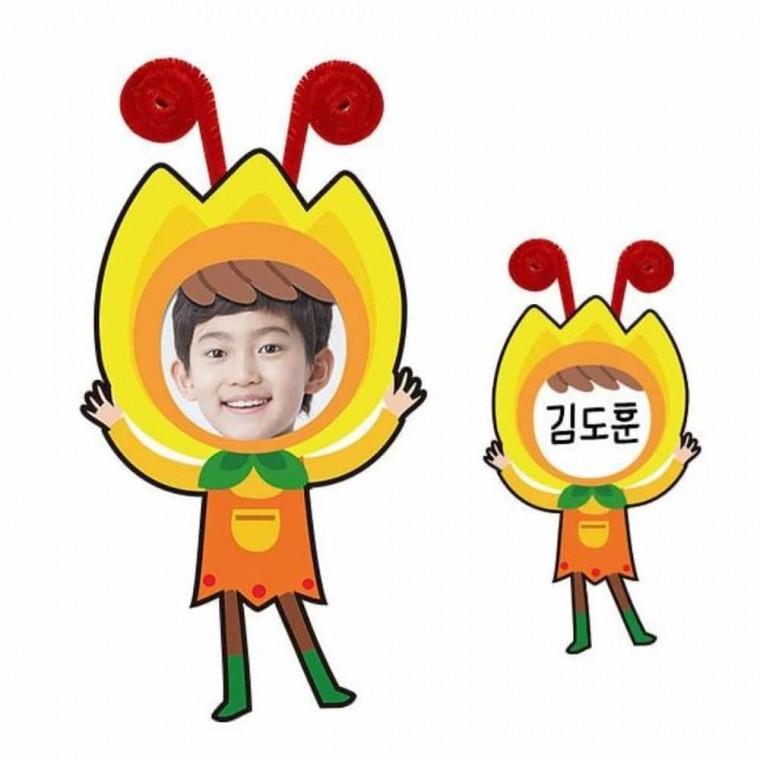 옷핀명찰 튤립 뱃지 만들기