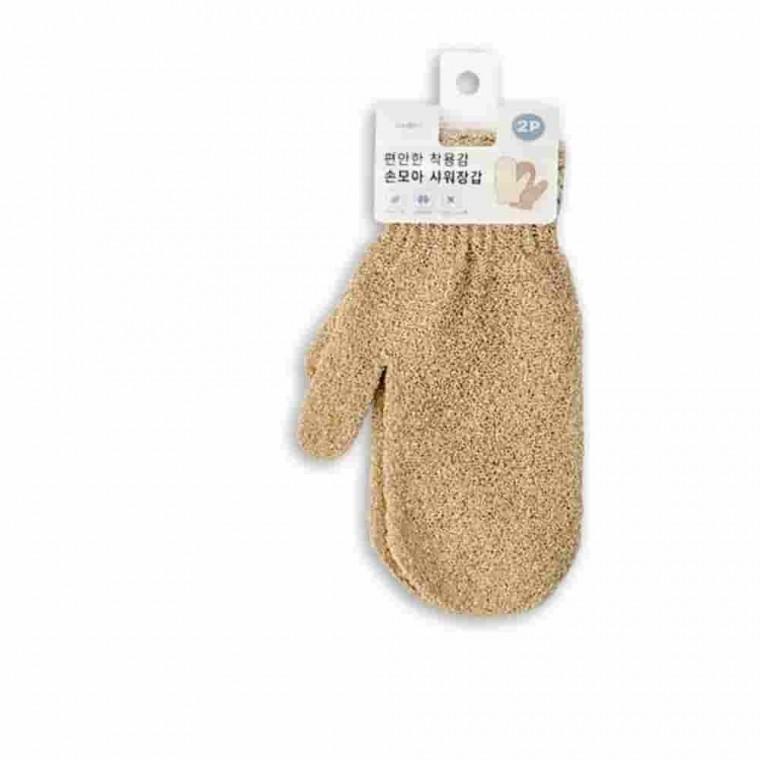 손모아 샤워장갑 2P 장갑형샤워타올 샤워글러브 바디워시장갑 각질장갑