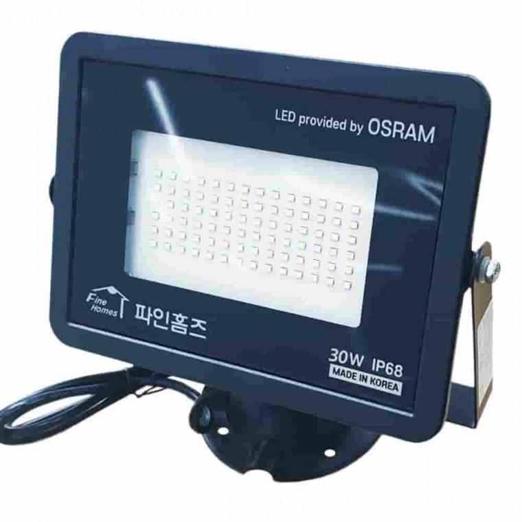 흑 30W 주광 방수방진 실외 간판 LED투광등 투광조명 사각투광등 사각투광기 LED투광기
