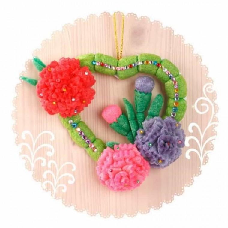 다문화교육키트 플레이콘 카네이션 만들기 5인용 어버이날 DIY