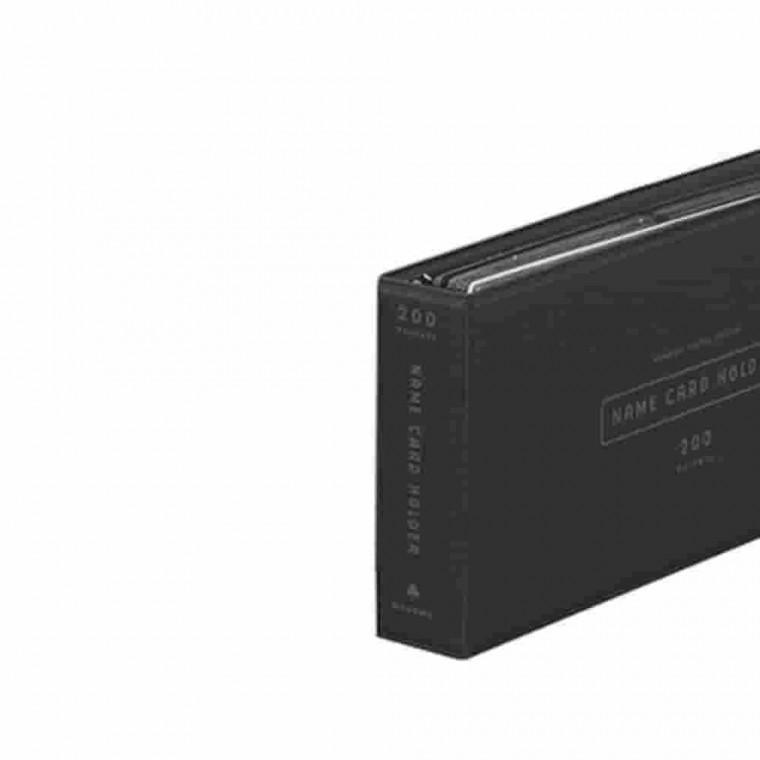 실키명함철 200장 검정 명함꽂이 명함화일 명함홀더 명함관리