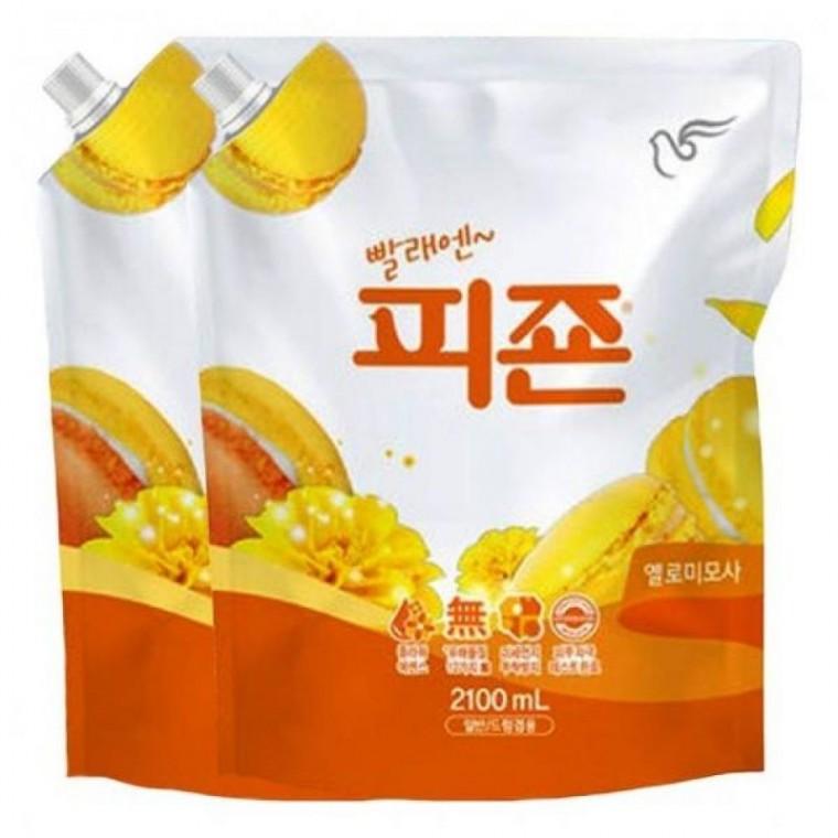 2개 옐로미모사 피죤 섬유유연제 X 2100ml