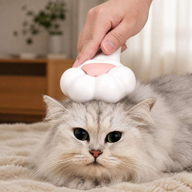 반려동물 강아지 고양이 젤리 마사지 빗 브러쉬 빗살