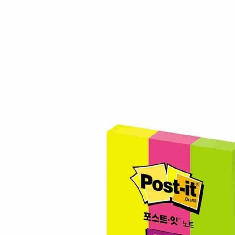 강한점착용 그리움노랑 핫핑크 새싹그린 모니터메모 점착메모지 붙이는스티커메모지 접착메모지