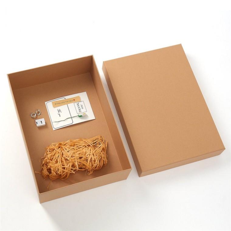 설렘 조명 선물상자 쇼핑백 세트 35x25cm 크라프트 릴리 쇼핑백대 쇼핑백중 방수쇼핑백