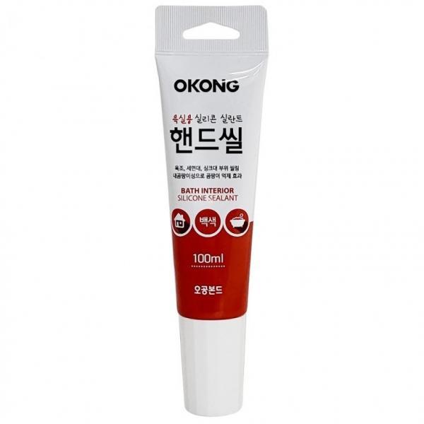 오공 욕실용 핸드씰 100ml (백색1594) 실리콘 틈새충진