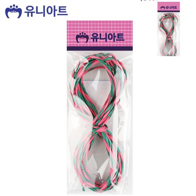 투톤 칼라 지끈 3mm 빨강 초록 선물상자끈 답례품포장 꽃포장끈