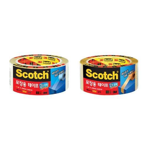 스카치 포장용 테이프강력 3615 R(48mmX50m) 투명박스테이프 포장테이프 저소음테이프