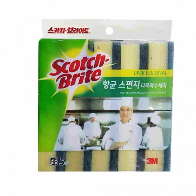 다목적수세미 프로 5개 불판수세미 스폰지수세미 강력수세미 주방수세미 설거지수세미