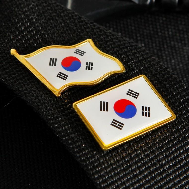 태극기와펜 태극기핀 태극기뱃지 한국기념품