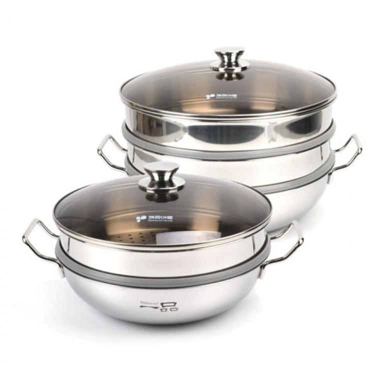 찜냄비 양은찜솥 스텐찜기 대형찜솥