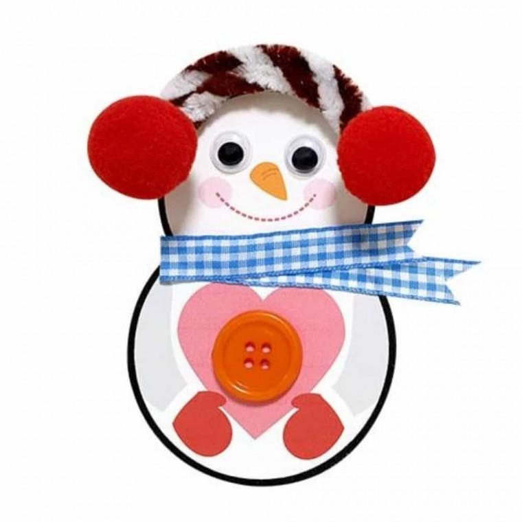 뱃지꾸미기 눈사람 장식뱃지 만들기