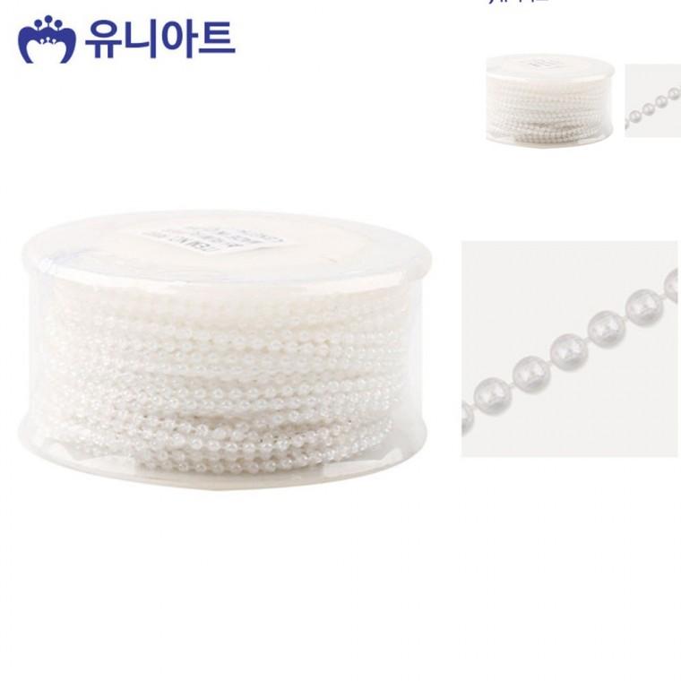 구슬체인 비즈공예팔찌부자재 비즈공예 비즈공예비즈 체인비즈 롤체인줄 투명