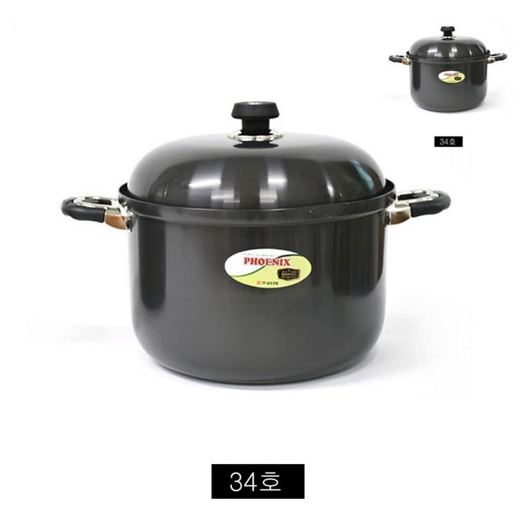 경질 1단 곰솥 냄비 34호 34.5cm 업소용냄비 식당찌게냄비 업소용찌개냄비