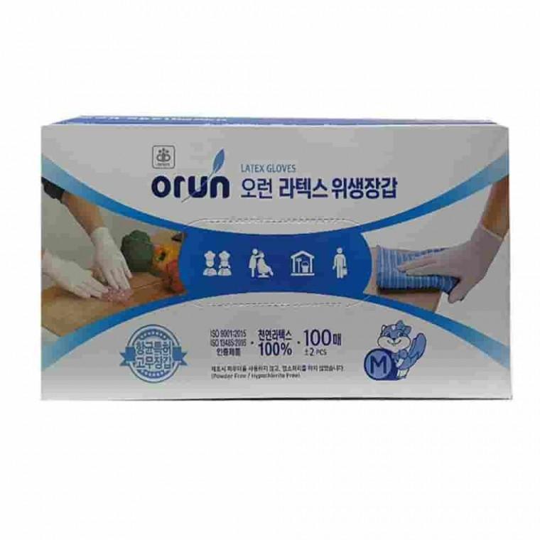 라텍스 식품용 위생장갑 100매 라텍스위생장갑 1회용장갑 조리용장갑 식품장갑 주방용장갑