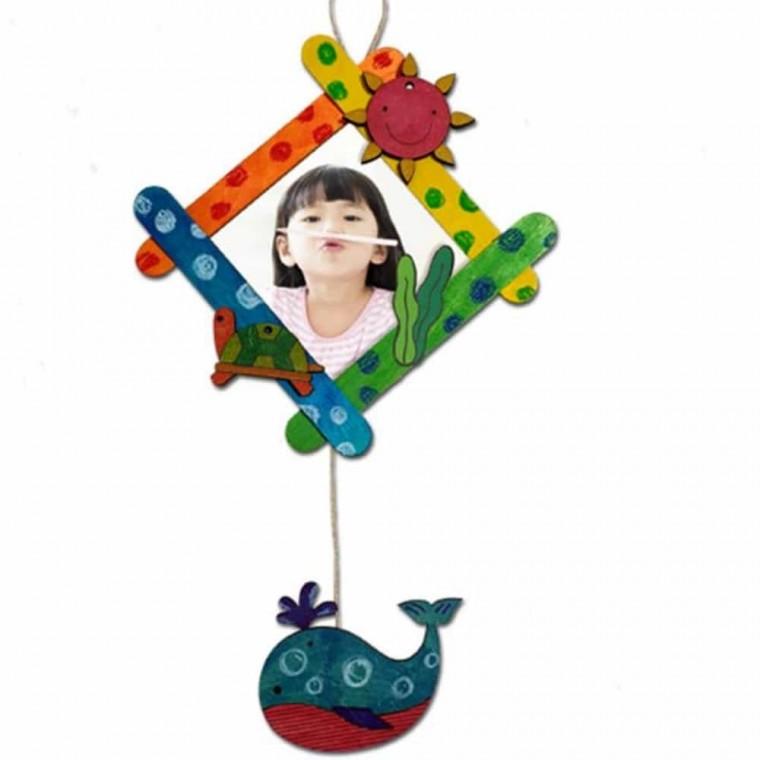 미술수업자료 바다액자 만들기