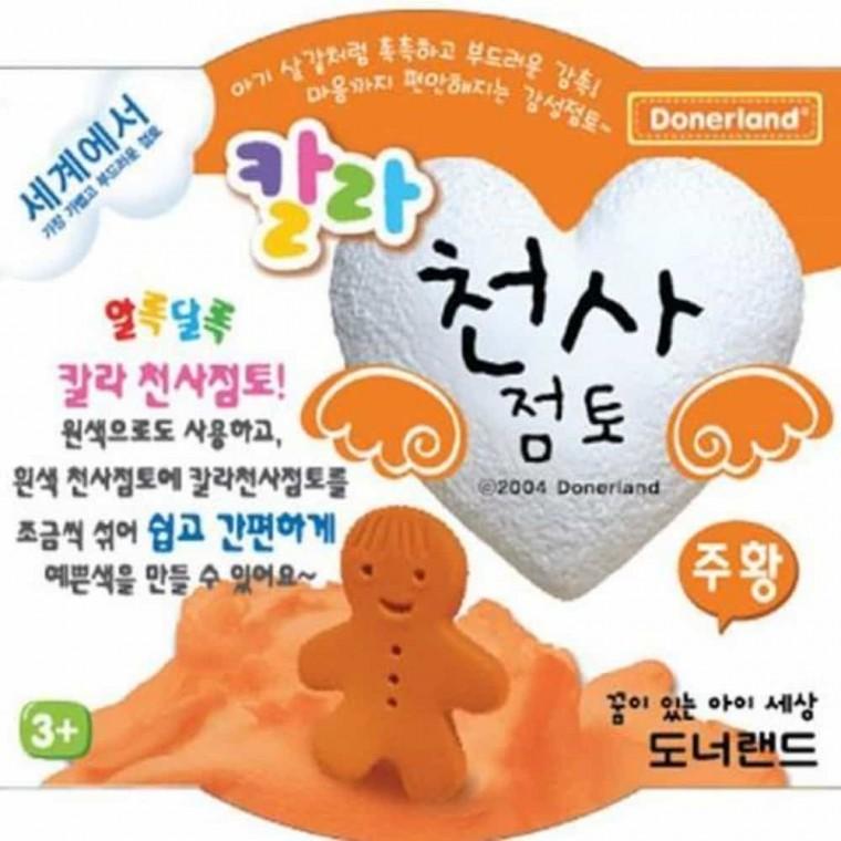 천사점토 30g 주황 유아점토 점토놀이 칼라클레이