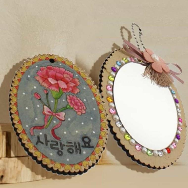 거울꾸미기 카네이션 거울 만들기 10인용