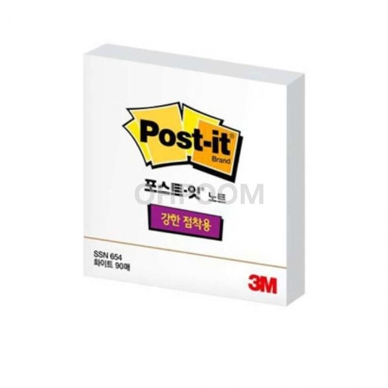 강한점착용 노트 화이트 69x74.5mm 90매 뜯어쓰는노트 귀여운메모지 점착메모지