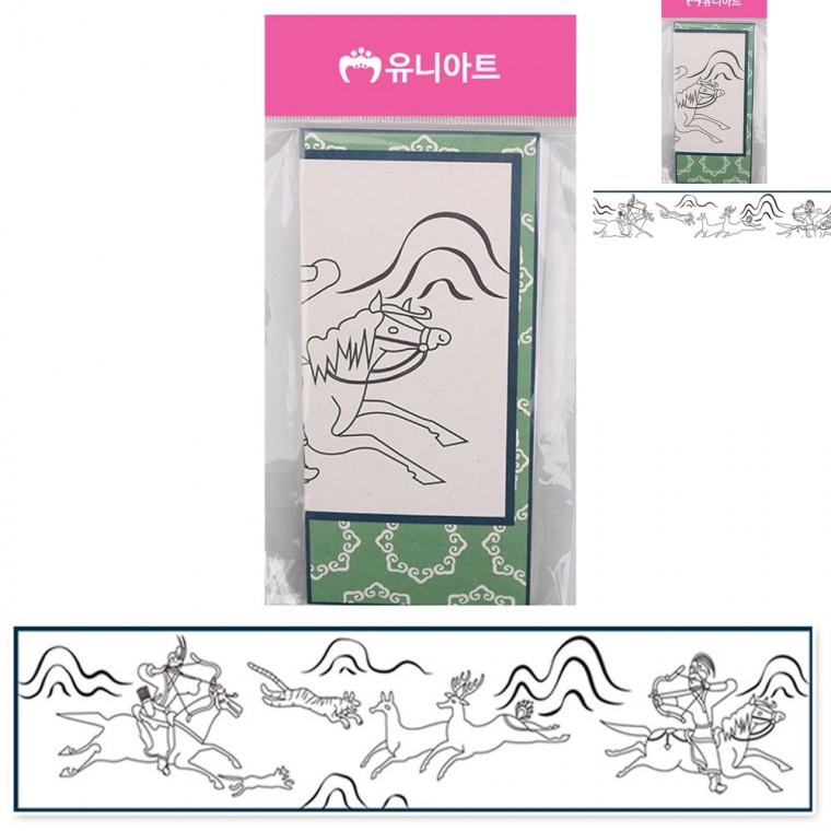 나만의 병풍만들기 8폭 수렵도 유아만들기 미술교육 미술만들기