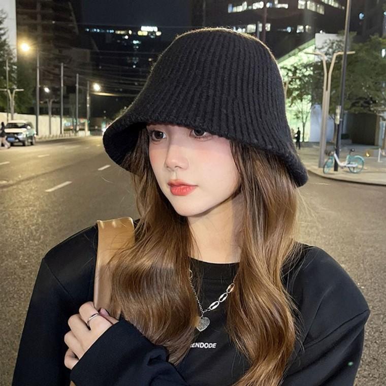 니트버킷햇 방한모자 겨울모자 겨울버킷햇