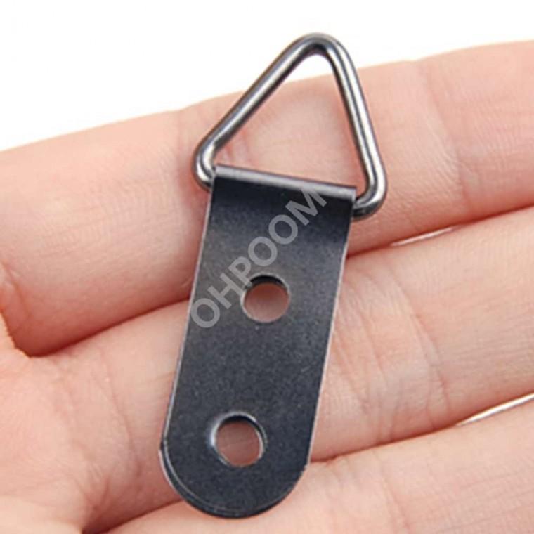 삼각고리 2구 12x43 12mm 흑니켈 액자고리 액자걸기 액자부속