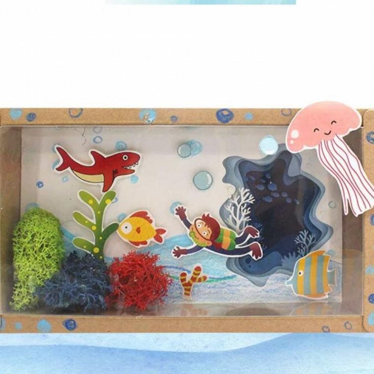 그림액자만들기 바다탐험 크라프트 액자 만들기 10인용