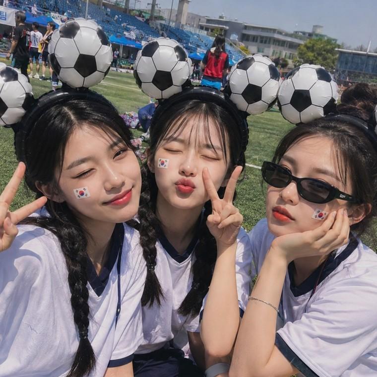[개미물류] 축구풍선머리띠 월드컵 응원 악세사리 소품 알루미늄 붉은악마 굿즈 운동회 피파 응원템 경기